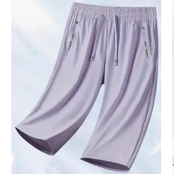 NWT Women's Casual Light Purple Capris Sz XL (see measurements in photos) - Picture 1 of 11